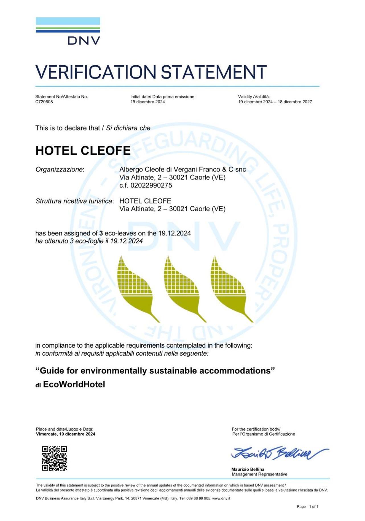 Eco Hotel Cleofe Caorle Luaran gambar